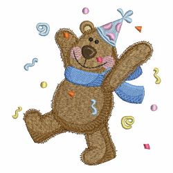 Birthday Bear 10 machine embroidery designs