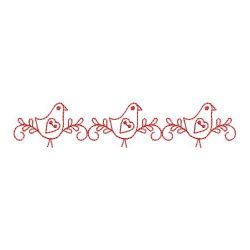 Redwork Folk Art Border 10(Sm) machine embroidery designs