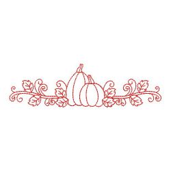 Redwork Autumn Borders(Sm) machine embroidery designs