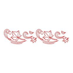 Redwork Autumn Borders 04(Lg) machine embroidery designs