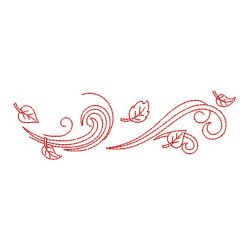 Redwork Autumn Borders 07(Sm) machine embroidery designs